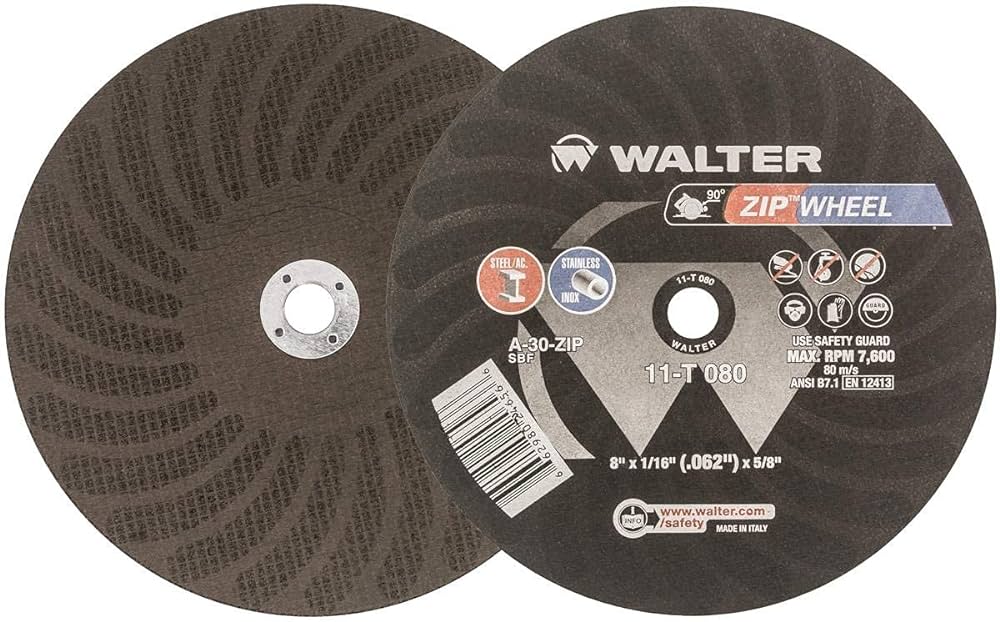 Picture of Walter Abrasive 4 X 3/64 X 5/8 60G Typ1 A/O Cutoff Wheel Wheel Cut Off